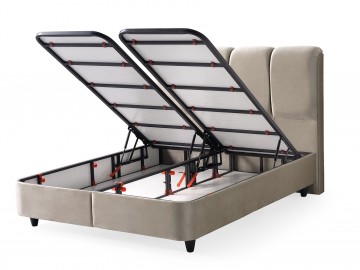 Boxspring oscar opbergbed openbakken