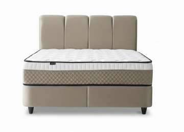 Boxspring oscar opbergbed set velvet taupe