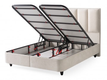Boxspring parel opbergbed openbakken 0
