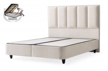Boxspring parel opbergbed zonder matras 0