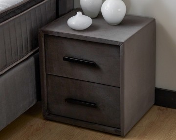 Boxspring piano opbergbed nachtkast