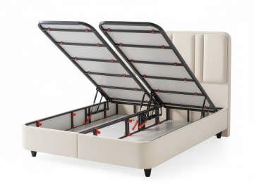 Boxspring sara opbergbed  openbakken