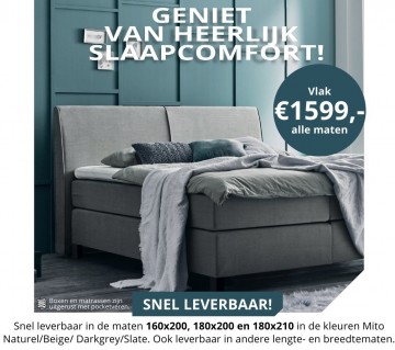 Boxspring v1000 actie