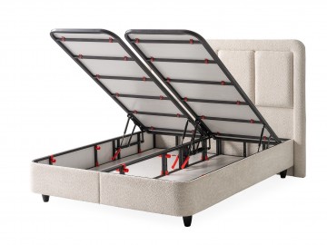 Boxspring vesper opbergbed open bakken