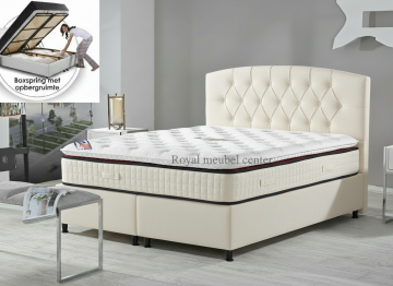 Boxspringsuna opbergbed cream 0
