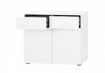 Commode alaska wit 2 laden 2 deuren 2