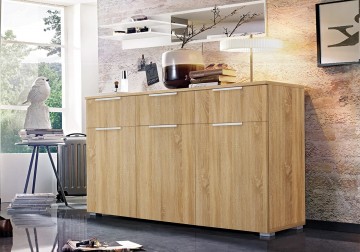 Commode dressoir alaska eiken sonoma 140 cm 2