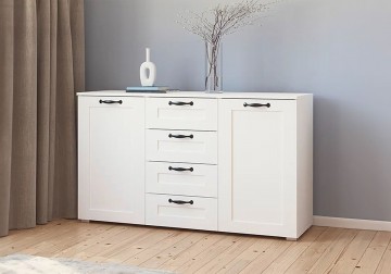 Commode dressoir cotta wit 140 cm 4
