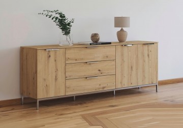 Commode dressoir finesse eiken artisan 199 cm 4