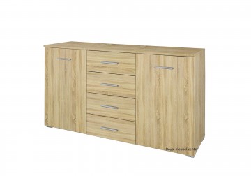 Commode dressoir fly eiken sonoma 140 cm 1