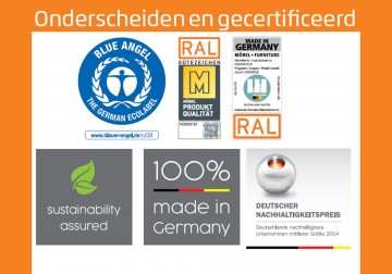 Commode dressoir fly grijs metallic 140 cm 5