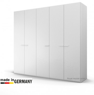 Draaideur kledingkast classic wit 251 cm