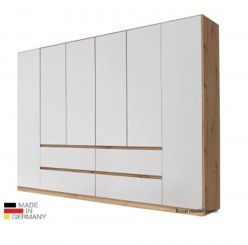 Draaideurkast 271cm main eiken wotan alpine wit