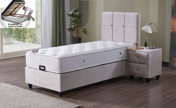 Eenpersoons boxspring damla met opbergruimte