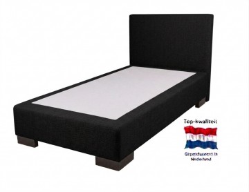 Eenpersoons boxspring elanza   zonder matras   zwart