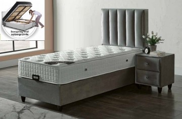 Eenpersoons boxspring panama met opbergruimte 0