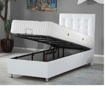 Eenpersoons opbergbed karmen 90 x 200 cm openbak 0