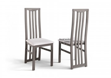 Eetkamerstoel italy hoogglans taupe grijs 1