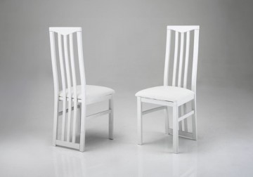 Eetkamerstoel italy hoogglans wit 2