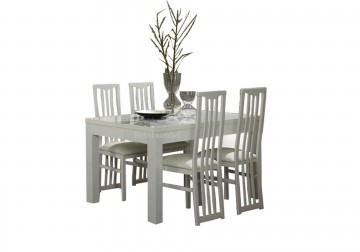 Eetkamerstoel italy hoogglans wit 3