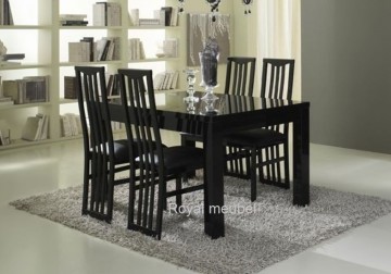 Eetkamerstoel italy hoogglans zwart 2