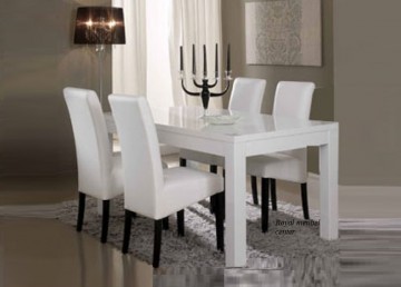 Eettafel forever hoogglans wit 0