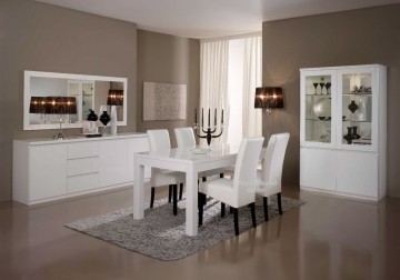 Eettafel forever hoogglans wit 138x80 cm 1 0