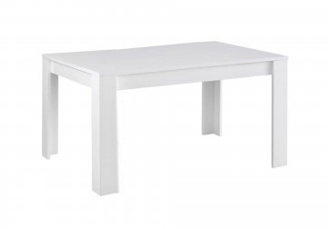Eettafel mona hoogglans wit 160 cm 1