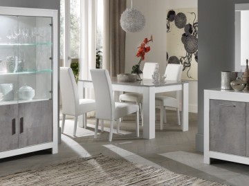 Eettafel mona marmer wit