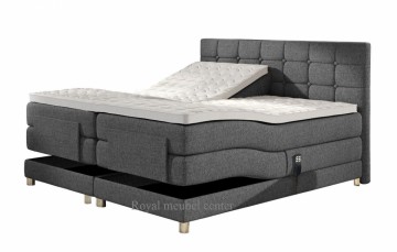 Elektrische boxspring paris complete set grijze stof wwwroyalmeubelcenternl