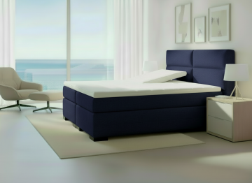 Elektrische boxspring queen complete set blauw
