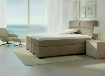 Elektrische boxspring queen complete set taupe