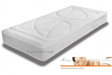 De Fifty Megapur HR is een comfortabele 24 cm hoge pocketveringmatras