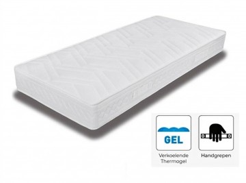 Harmony 7 zone pocketvering matras 21 cm  thermogel  handgrepen