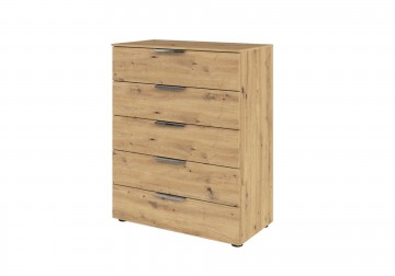 Hoge ladekast commode finesse eiken artisan 1
