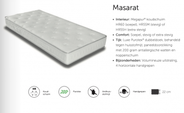 Koudschuim matras masarat