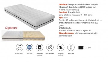 Koudschuim matras signature