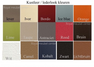 Kustleer   lederlook kleuren 37