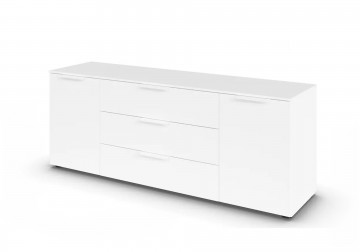 Lage commode dressoir finesse alpine wit 1