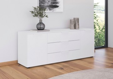 Lage commode dressoir finesse alpine wit 4