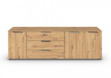 Lage commode dressoir finesse eiken artisan 199 cm 2