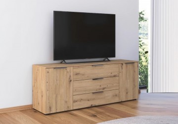 Lage commode dressoir finesse eiken artisan 4