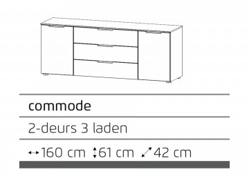 Lage commode dressoir finesse eiken artisan 8