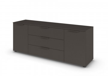 Lage commode dressoir finesse grafiet grijs 1