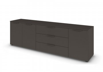 Lage commode dressoir finesse grafiet grijs 199 cm 1