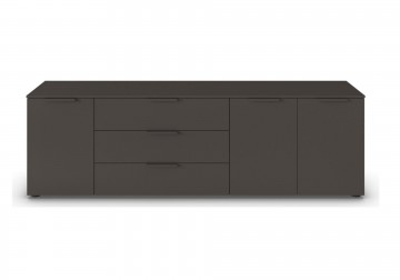 Lage commode dressoir finesse grafiet grijs 199 cm 2