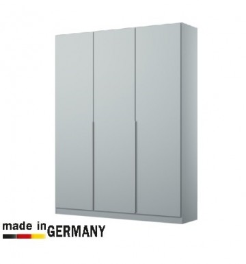 Linnenkast alaska zijde grijs 3 deuren kledingkast