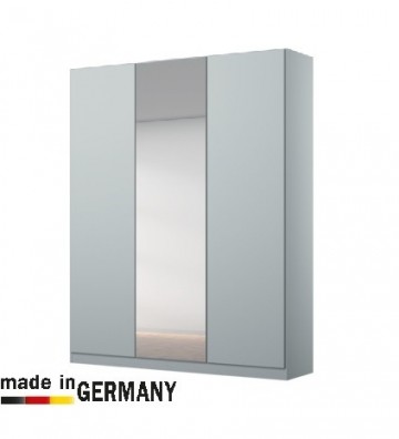 Linnenkast alaska zijde grijs met spiegel 3 deuren kledingkast