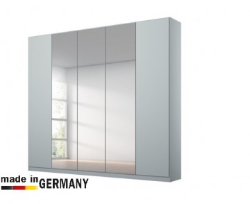 Linnenkast alaska zijde grijs met spiegel 5 deuren kledingkast 0