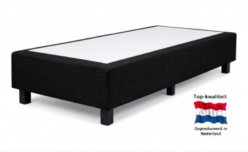 Losse boxspring dora  vlakke box  zwart